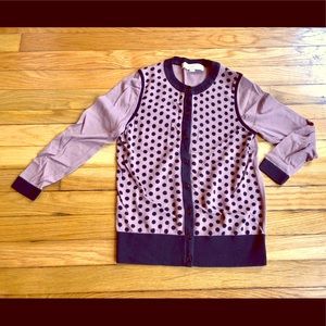 LOFT Dusty Rose Cardigan Sweater